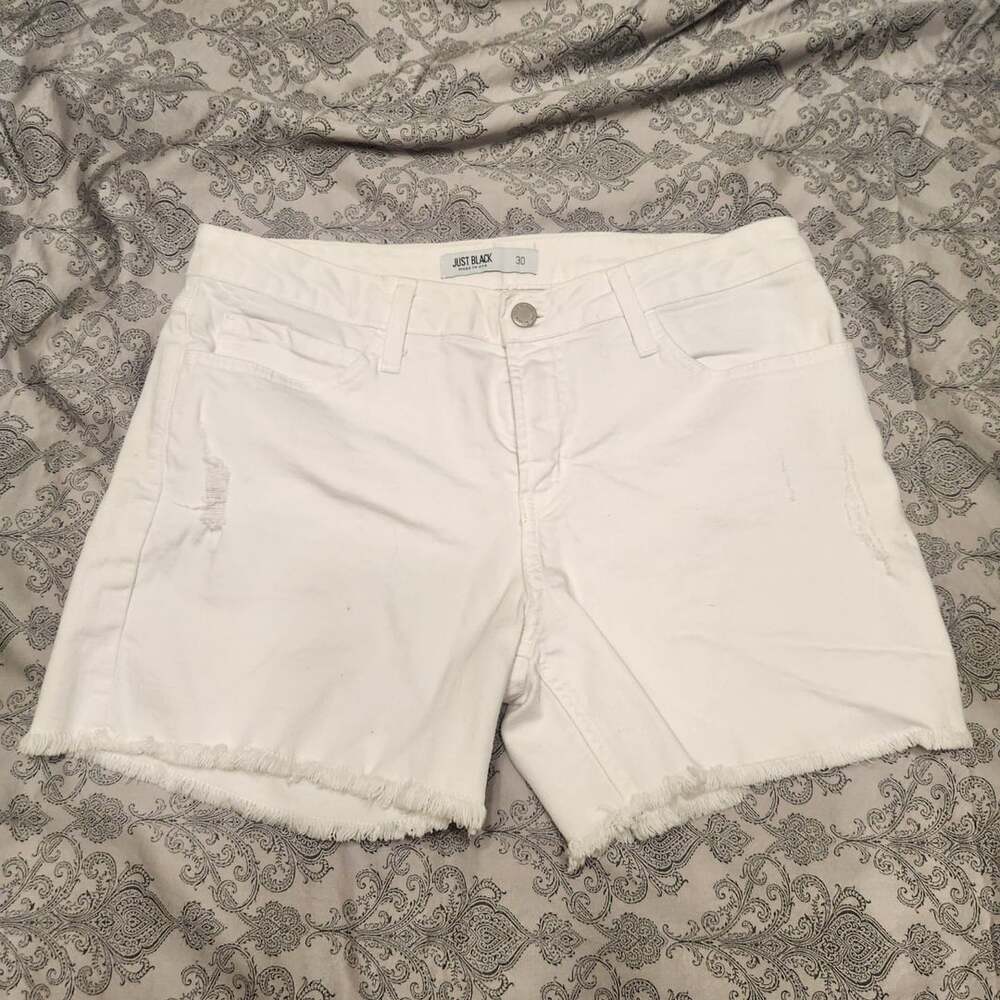 Just Black Denim Cutoff Shorts Size 30